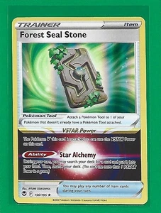 Pokémon TCG SWSH Silver Tempest Forest Seal Stone #156/195 Holo Rare - Picture 1 of 2