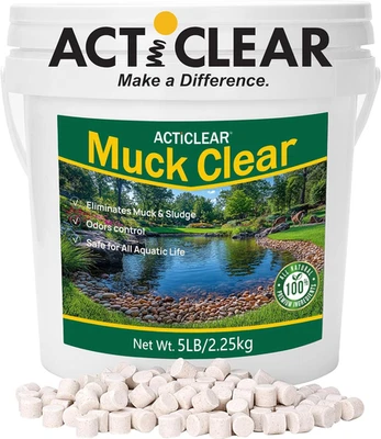 MUCK Clear - 5LB Beneficial Bacteria for Ponds & Lake, Boost Enzymes, Sludge Odo - Image 1 of 4