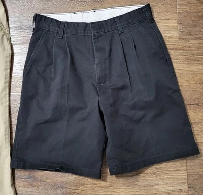 Girls Black SCHOOL UNIFORM SHORTS pleated front pockets Size 16 - Image 1 of 2