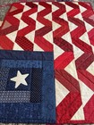 Handmade Quilt American Flag Patchwork