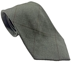 Polo Ralph Lauren Corbata Lana Vintage Cairngorm Tartán Verde Marrón 58x3,75 - Imagen 1 de 7