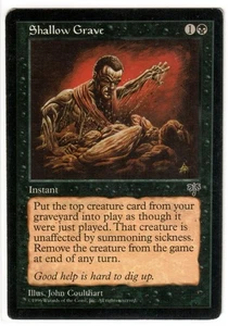 Magic the Gathering - Mirage - Tumba poco profunda - RARO - Ligeramente jugado - Imagen 1 de 4