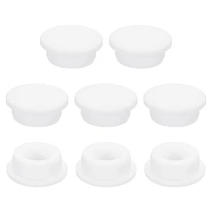 8 Stück Silikon Lochstopfen 29 mm, weiß Hochtemperatur Typ Gummistopfen - Bild 1 von 7