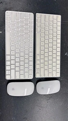 Apple Magic Keyboard 2 A1644 and Magic Mouse 2 A1657 Wireless Combo Kit - White - Image 1 of 4