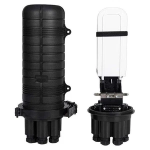 96 Core Fiber Optic Dome Splice Closure Box Heatshrink Enclosure FTTH 2 in 4 out - Picture 1 of 6