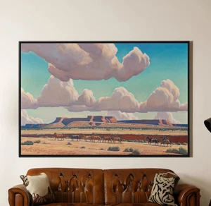 Maynard Dixon Wide Lands of the Navajo Canvas/Poster Wall Art - Picture 1 of 19