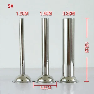 5# 12# Durevole Salsiccia Stuffer Riempimento Tubo Cenema Acciaio Inox Strumento Parte HIG - Foto 1 di 20