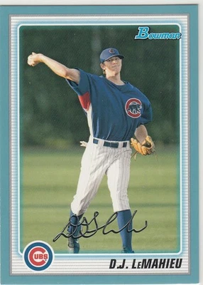 2010 Bowman Prospect Blue Border #020/520 DJ LEMAHIEU #BP110 Cubs — 第 1/2 张图片