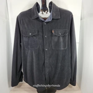 Giacca camicia uomo Chaps pile con bottoni / tasche laterali inferiori XL MSRP $80 - Foto 1 di 5