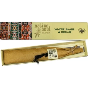 Native Soul White Sage And Cedar Incense Smudge Sticks Pack Of 12 For Cleansing - Picture 1 of 3