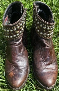 Old Gringo Women's Mini Belinda 7" Ankle Boots Sz 9 B Brown Bootie Cowboy Good - Picture 1 of 22