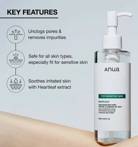 Anua Heartleaf Pore Control Cleansing Oil entstopft Poren & beruhigt die Haut 200ml - Bild 1 von 2