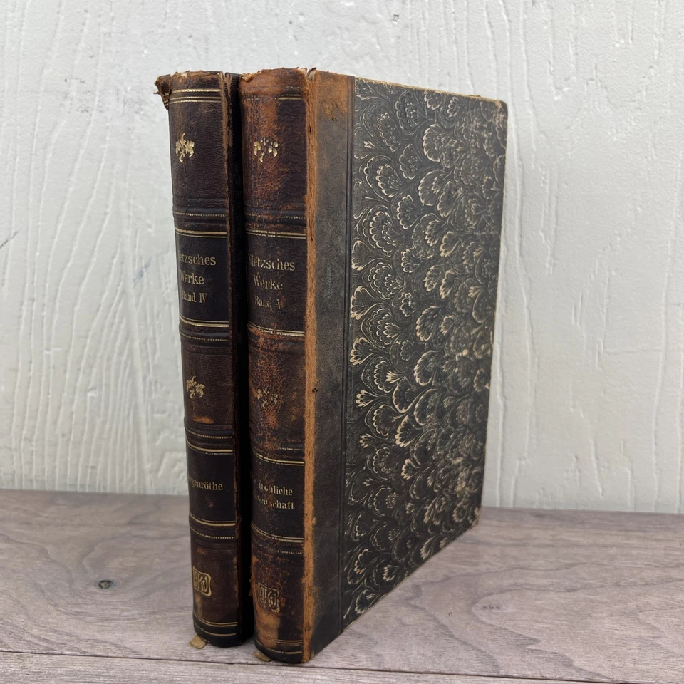 Friedrich Nietzsche - Werke Band IV & V  Hardcover 1915 & 1917 (In German) - Image 1 of 4