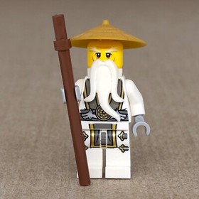 LEGO Ninjago Sensei Wu Minifigure w/ Staff njo142 - 70738 70734 Possession