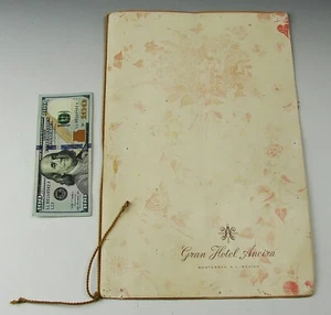 Antike Vintage Restaurant Speisekarte GRAND HOTEL ANCIRA Monterrey N.L. Mexiko Essen Reisen - Bild 1 von 4