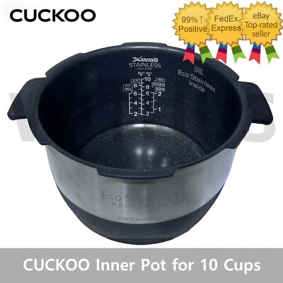 Panela interna CUCKOO para panela de arroz CRP-AHSS1009FN, AHSL1010FB para 10 xícaras / 240H= - Imagem 1 de 4