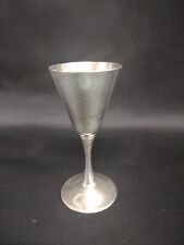 4.5" Vintage Valero EPB SILVER GOBLET CHALLIS WINE GLASS MADE IN SPAIN
