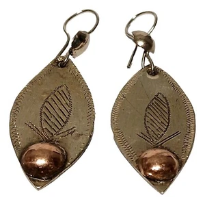 Handmade African Ethnic  Berber Tuareg Earrings Tribal  African Artisan Jewelry - Picture 1 of 2