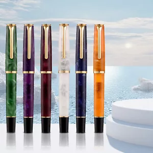 HongDian N12 Resin Füllfederhalter extra fein EF/F Feder Classic Pen Schreibfeder Geschenk - Bild 1 von 22