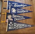 Lot de fanions de baseball années 1940-50 - Dodgers de Brooklyn - Taille réelle - Exemples rares