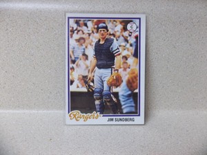 1978 Topps Jim Sundberg # 492......