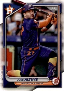 LOTE DE 5 2024 BOWMAN BASE PAPEL VETERANO #73 JOSE ALTUVE HOUSTON ASTROS - Imagen 1 de 2