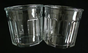 2~CLASSIC~500~Luminarc~FRANCE~Working~CLEAR GLASS~10 Panel~BAR~TUMBLERS~EC - Picture 1 of 8