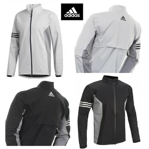 New ADIDAS Climaproof Waterproof Golf Rain Jacket Full Zip - XS S M - Grey Black - Picture 1 of 12