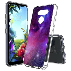 Galaxy Stars Slim Shockproof Hybrid Hard Cover Soft Bumper Case for LG Models - Picture 1 of 5
