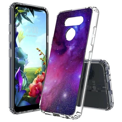 Galaxy Stars Slim Shockproof Hybrid Hard Cover Soft Bumper Case for LG Models - Image 1 of 4