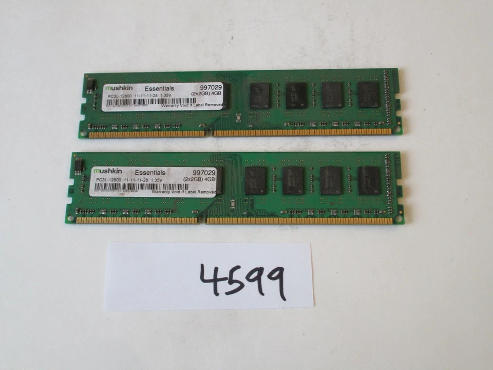 Mushkin 997029 2x2Gb=4Gb PC3-12800 1600Mhz DDR3 Desktop Memory RAM (4599) - Image 1 of 2