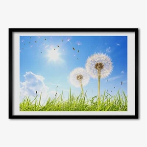 Tulup Bild MDF-gerahmte Wand-Dekor 100x70cm Löwenzahn - Bild 1 von 4