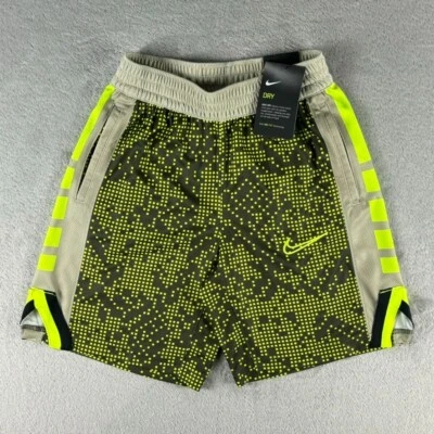 Pantalones Cortos de Baloncesto Nike Elite Niños Grandes Estampados CZ2760 Verde Oliva Talla M NUEVO Foto 1 de 4