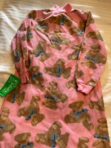 NWT Vintage Candlesticks Girls Pink/Brown Teddy Bear Soft Nightgown Pajamas Sz:6 - Picture 1 of 2