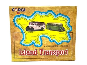 CORGI 97741 Island Transport 1:50 Bedford Buses #AC - Foto 1 di 10