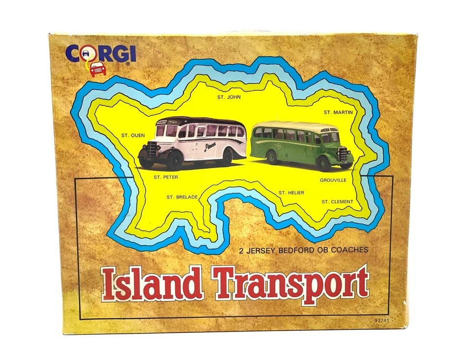 CORGI 97741 Island Transport 1:50 Bedford Buses #AC - Immagine 1 di 4