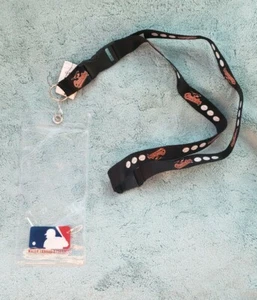 Baltimore Orioles ticket holder Lanyard with Double Sided Logo - Picture 1 of 1