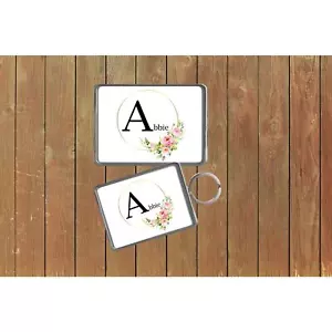 Schlüsselanhänger Blume Name Schlüsselring Magnete Gastgeschenke Gastgeschenke personalisiert personalisiert - Bild 1 von 2