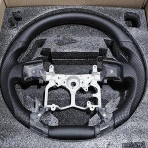 Black Leather Steering Wheel For Tacoma 4Runner Tundra 2014-2021 - Picture 1 of 9