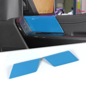 Cubierta de manijas de panel de puerta delantera interior para Ford F150 2021-2022 azul claro - Imagen 1 de 8