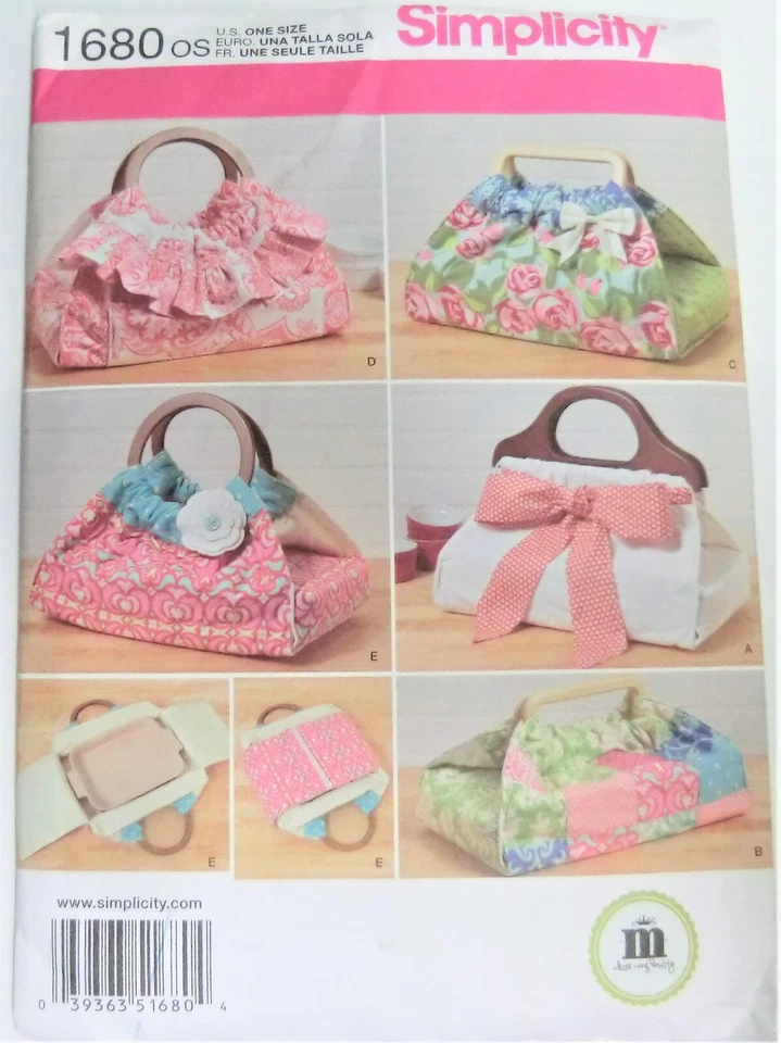 Simplicity Pattern 1680 Casserole and Dish Carriers 5 Styles