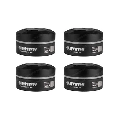 4x Fonex Gummy Styling Wax Grau Casual Look 4er Set (600ml) Haarwachs Haarwax - Bild 1 von 4
