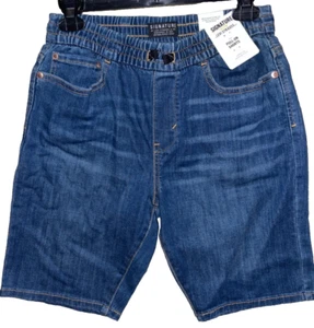 Signature Gold Levi Strauss & Co Boys Pull On Dark Shorts Elastic Waist SZ XL - Picture 1 of 2