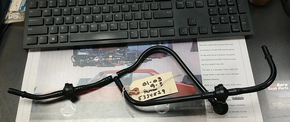 NEW OEM Saab 9-3 AT Vacuum Pipe 5334529 Fits 2001 to 2003 - Image 1 of 1