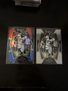 2021 Panini Select Football Seth Williams Premier Level Red Blue Die Cut + Base - Picture 1 of 2