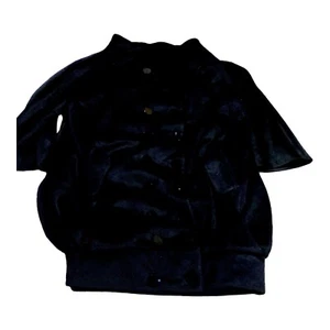 Catherine Malandrino Coat Womens 40 US 4 Black Angora Pea Balloon Couture VTG - Picture 1 of 19