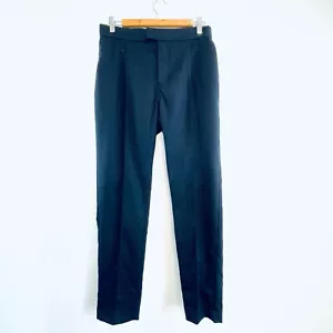 Venroy Size 32 Navy Blue Wool Men’s Slim Line Trouser Pants - Picture 1 of 13