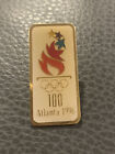 Atlanta 1996 Olympics Pin Back Olympic Logo 100 Years Rings Lapel Sports