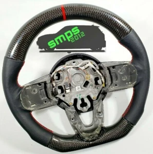 Gen 3 F56 Mini Real Carbon Fibre & Nappa Leather Steering Wheel 2014 + MANUAL - Picture 1 of 4