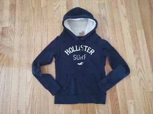 NWT Hollister Vintage Junior Women Hoodie Jacket Fleece Sherpa Lined Hood Y2K - Picture 1 of 5